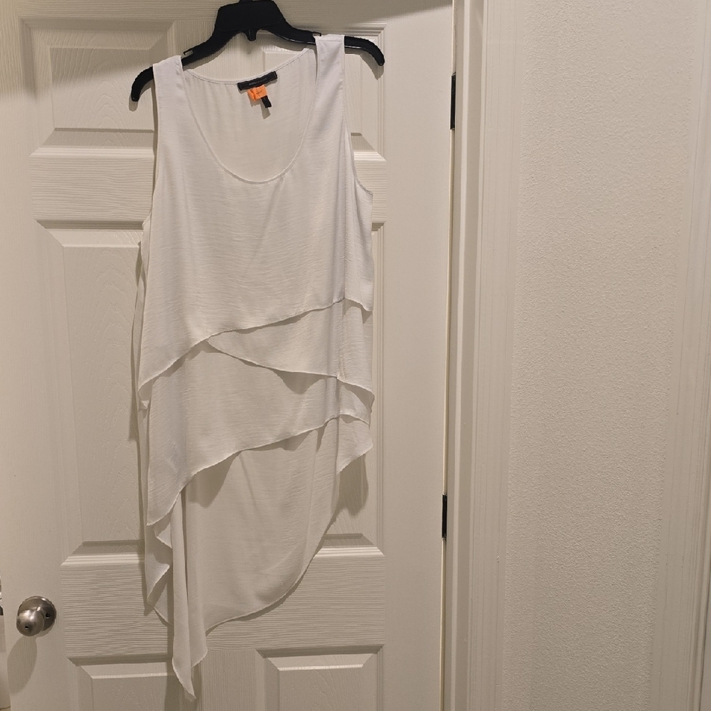 BCBGMaxAzria White Layered Tank Top - Picture 2 of 6